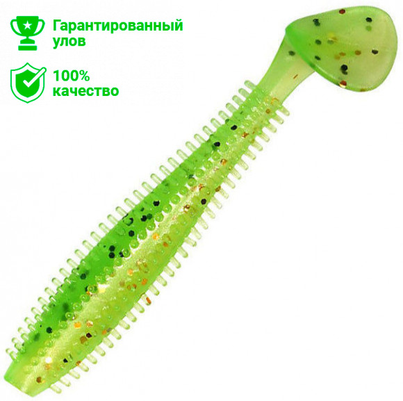 Виброхвост Kosadaka SPIKEY SHAD 120, 4шт., цвет FTS
