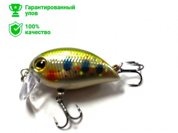 Воблер Kosadaka Hickory SSR 34F плав., 34мм, 3.7г, 0-0.2м, цв.NTN 