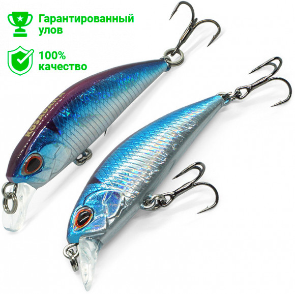 Воблер Kosadaka JAX Minnow xs 45F плав., 45мм, 2.4г, 0.1-0.4м, цв.BLU