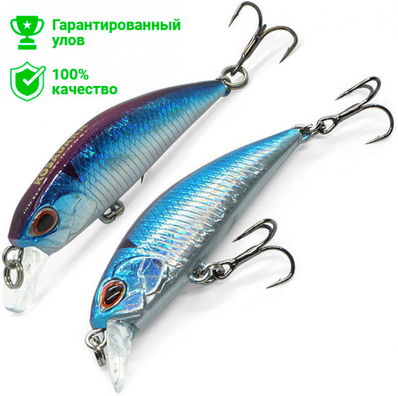 Воблер Kosadaka JAX Minnow xs 45F плав., 45мм, 2.4г, 0.1-0.4м, цв.BLU