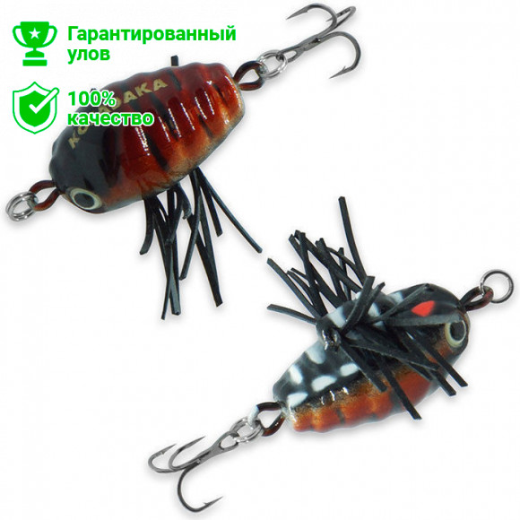 Воблер Kosadaka NotoBug 22F поверхностный, 22мм, 1.9г, м, цв.L13