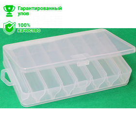 Коробка Kosadaka TB-S32-CL, 19.5*11*3.6см для воблеров, двухсторонняя, прозрачная
