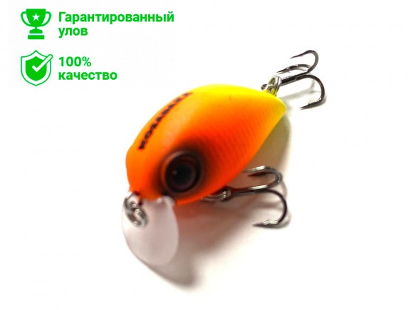 Воблер Kosadaka Hickory SSR 34F плав., 34мм, 3.7г, 0-0.2м, цв.OY 