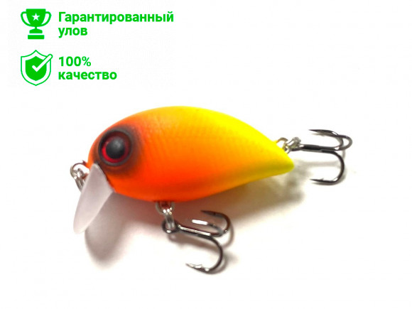 Воблер Kosadaka Hickory SSR 34F плав., 34мм, 3.7г, 0-0.2м, цв.OY 