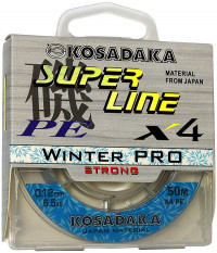 Леска плетеная Kosadaka Super Line PE X4 Winter Pro 50м 0.20мм