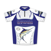 Футболка Kosadaka с коротким рукавом бело-синяя Sunblock