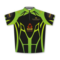 Футболка Kosadaka с коротким рукавом черно-зеленая Sunblock